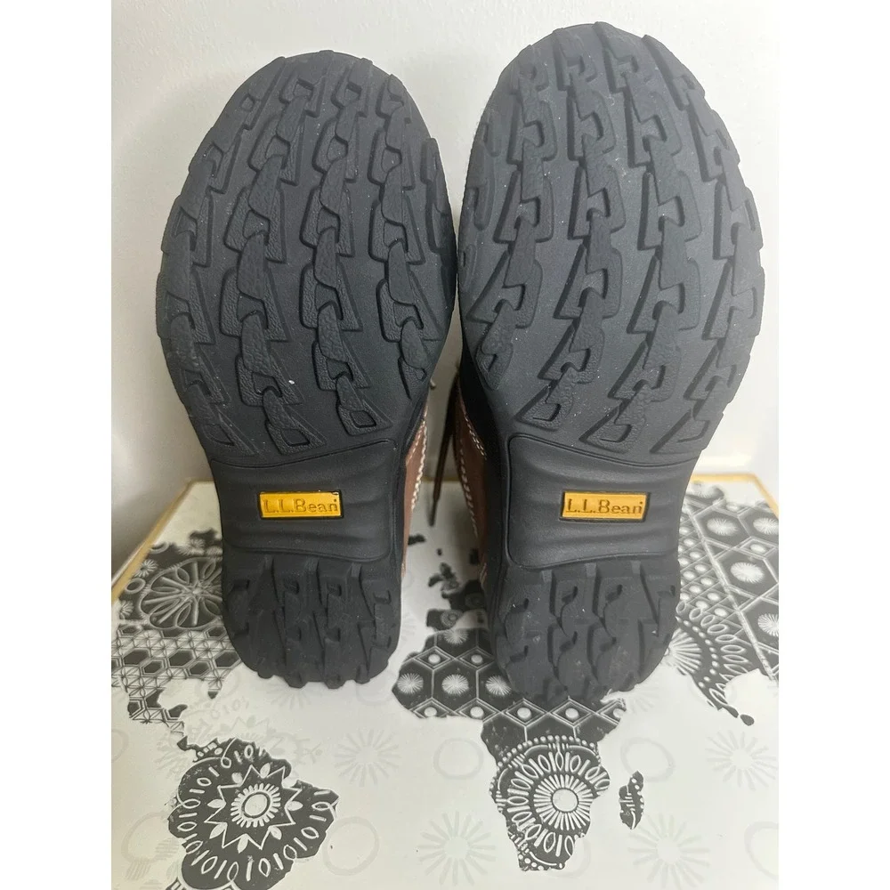 LL Bean Women's Insulated Waterproof Winter Snow Boots Brown Size 6.5 Medium‎